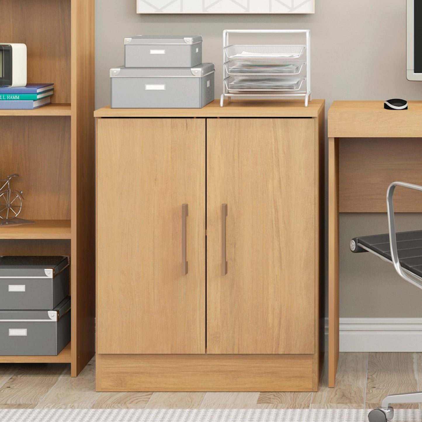 Estante 2 Puertas Ibiza Marrón Claro