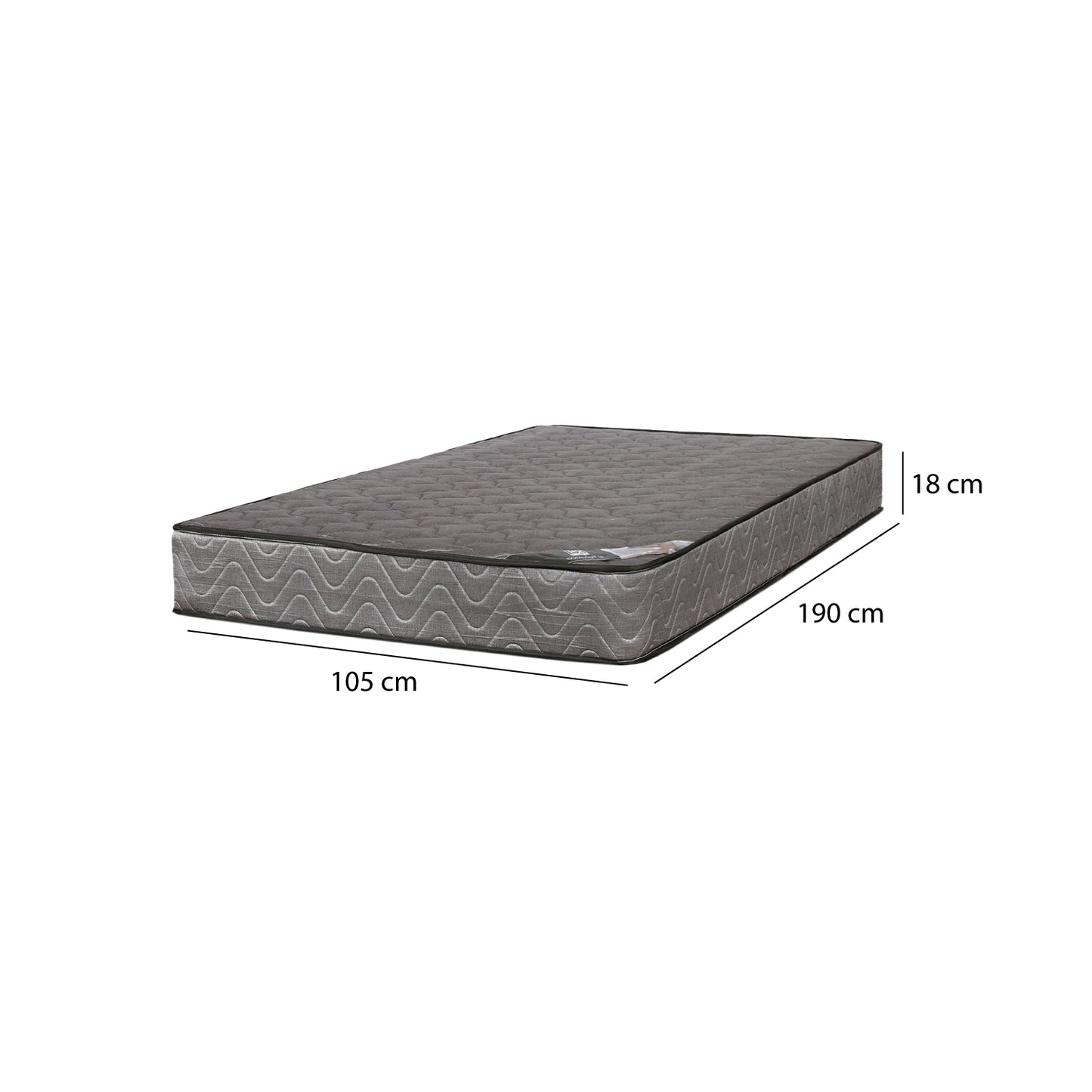 Colchón Roller Box Resorte Bonnell 1.5 Plaza 105x190x18 cm