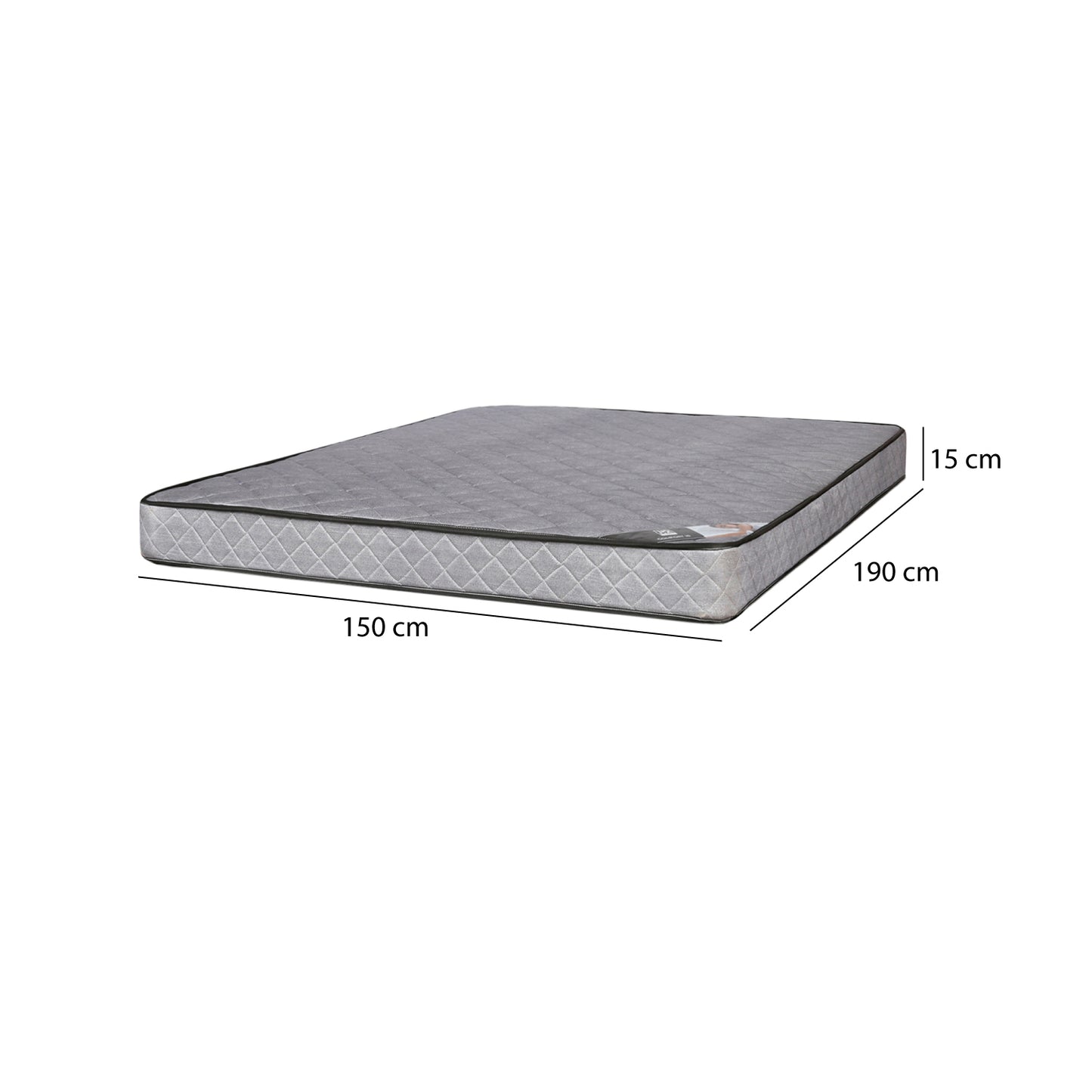 Colchón Comfort Resorte Bonnell 2 Plazas 150x190x15 cm