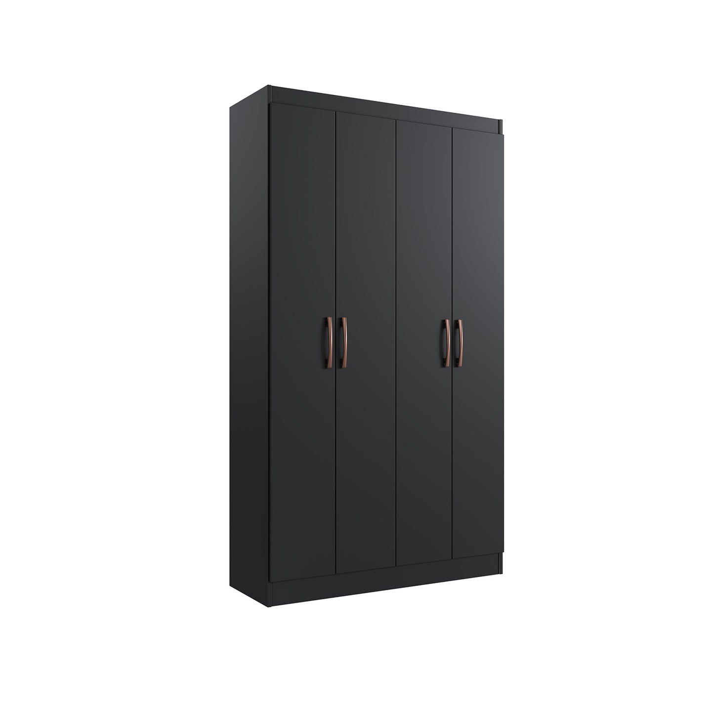 Estante Multiuso 4 Puertas Dueto Negro