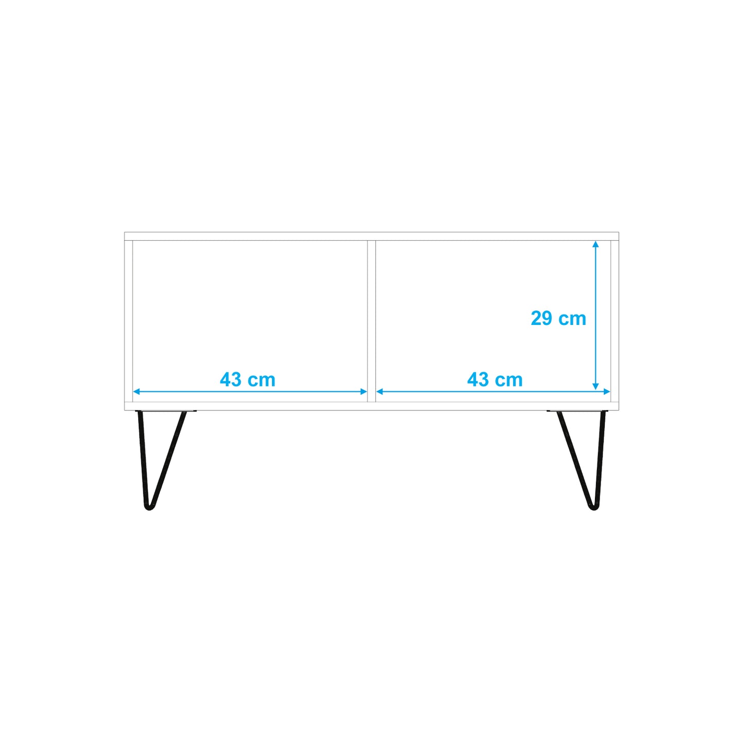 Aparador Arrimo 2 Puertas Phoenix Castaño
