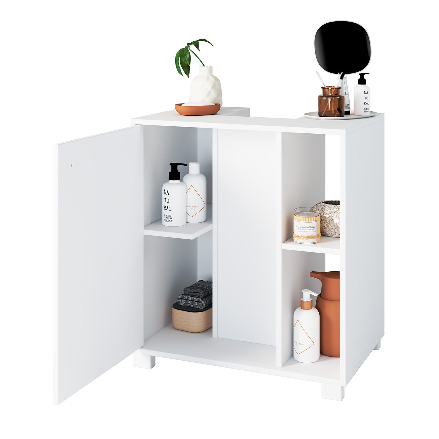 Mueble De Baño 1 Puerta Hoga Blanco