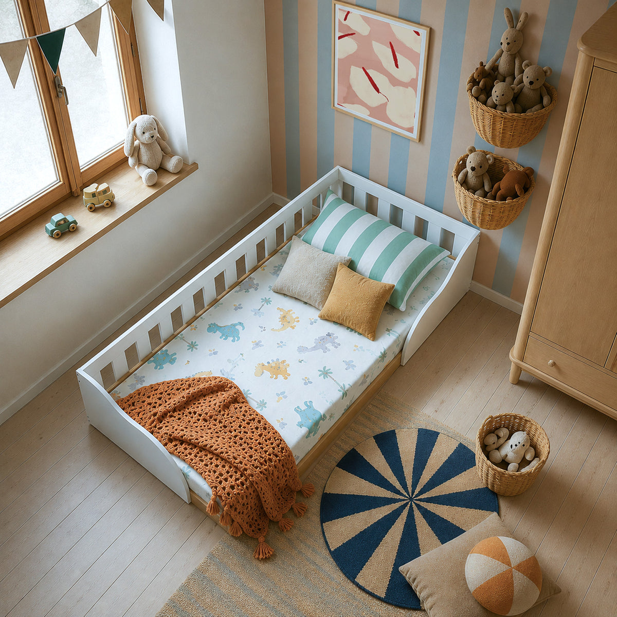 Cama Montessori 1 Pza Hoga Venecia Blanco