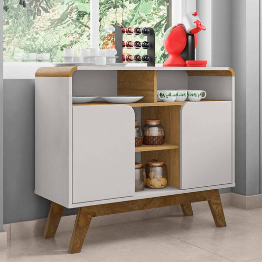 Aparador Buffet Berilo Blanco Invierno Canela