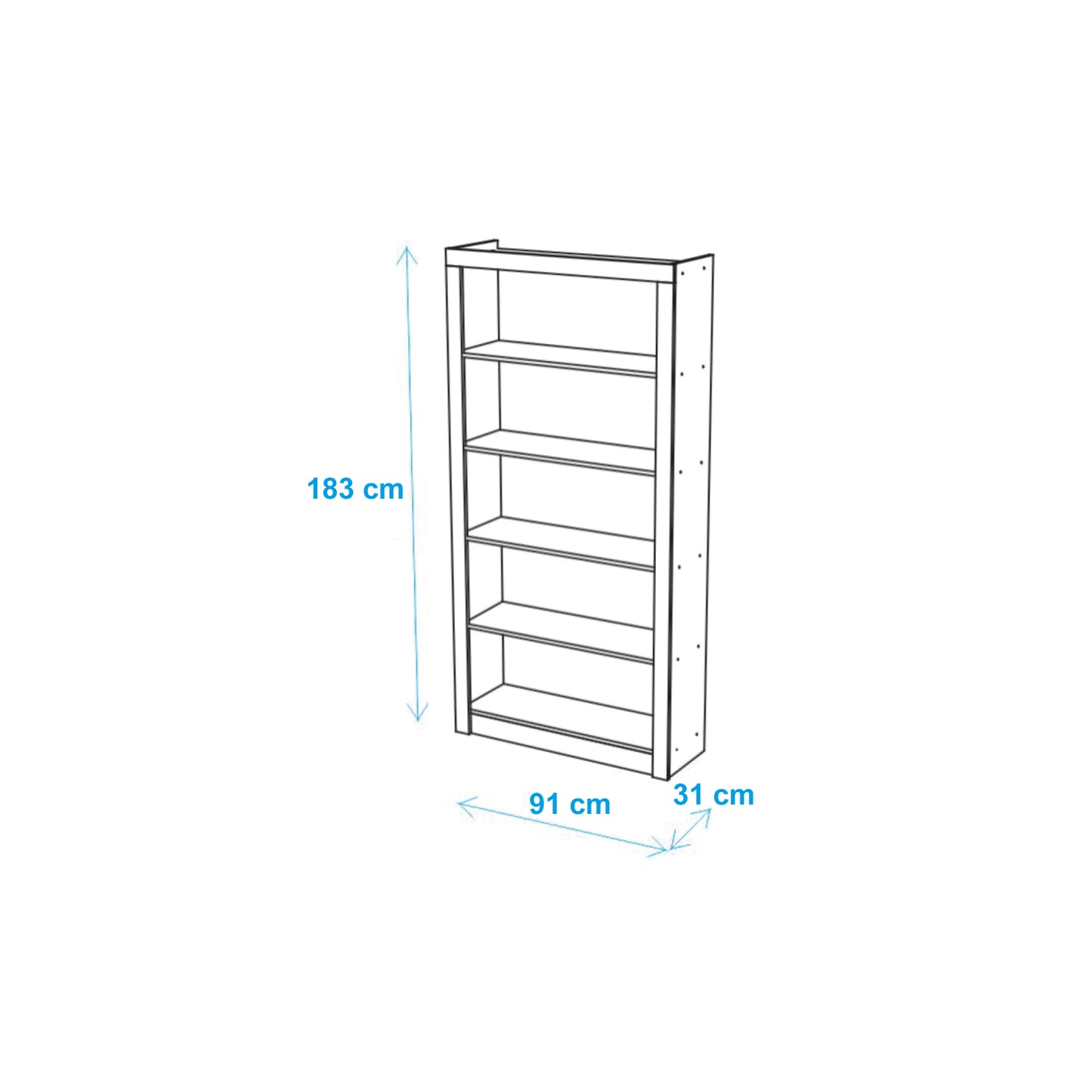 Estante Librero Multi Blanco
