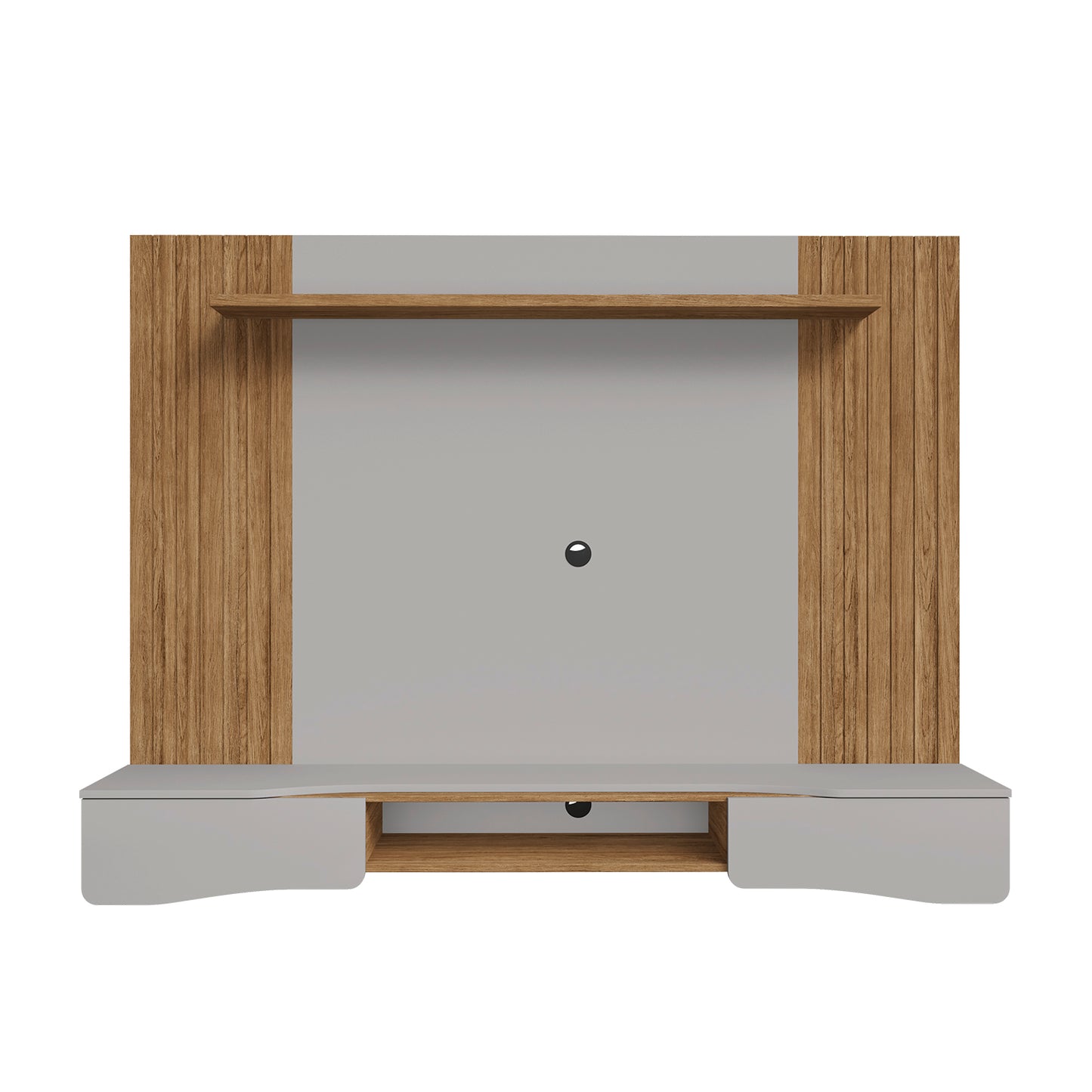 Panel Rack Tv 65" Hoga Búzios Canela Blanco Invierno