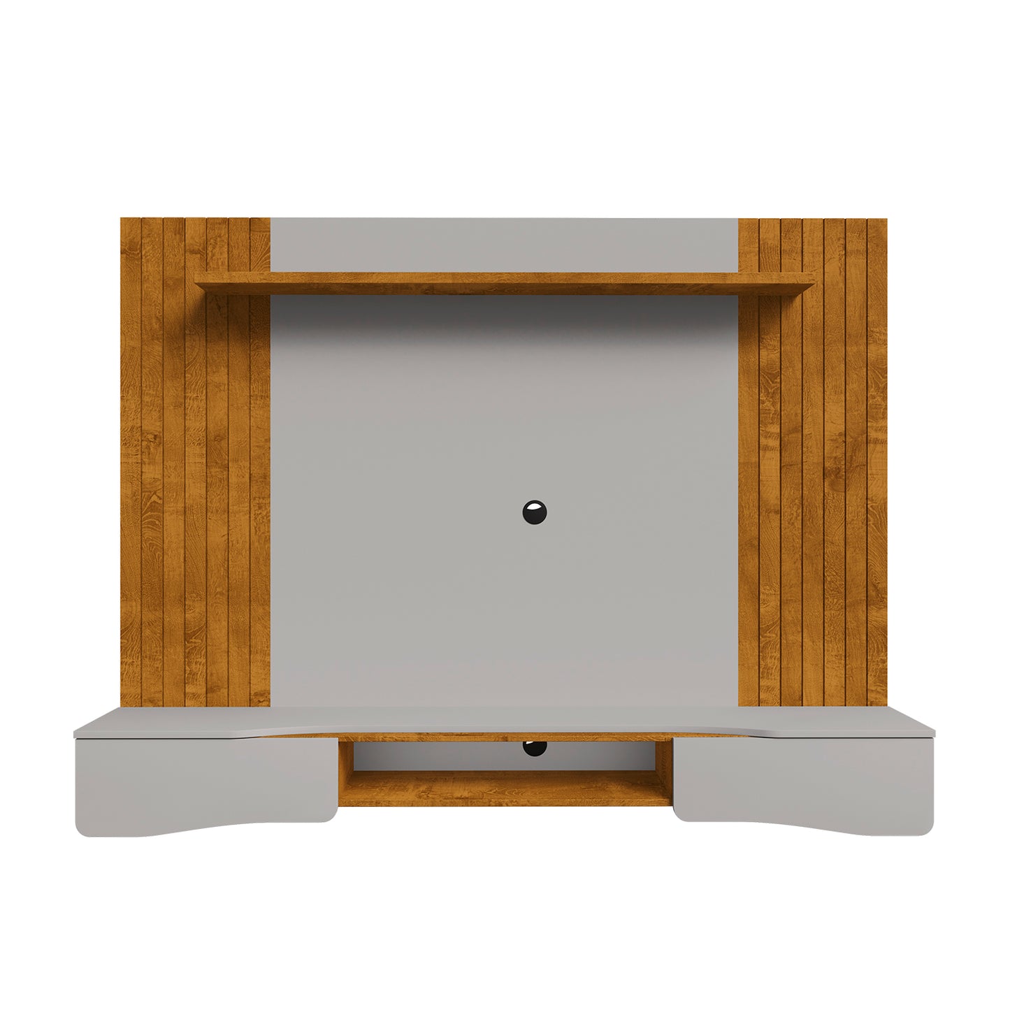 Panel Rack Tv 65" Hoga Búzios Natural Blanco Invierno