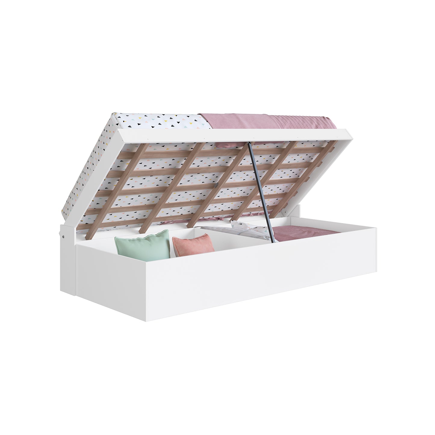 Cama Baúl 1 Plaza Estambul Blanco