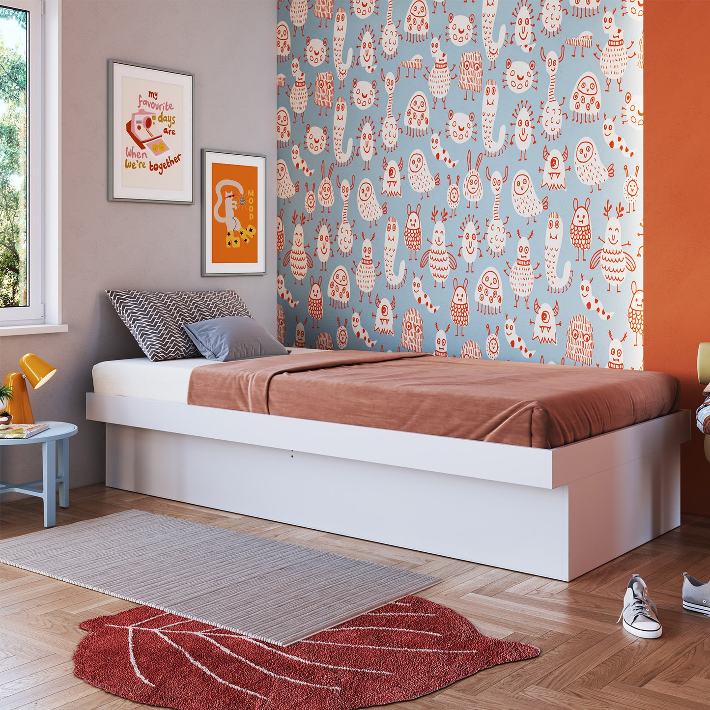 Cama Boxet 1.5 Pza Hoga Bogotá Blanco