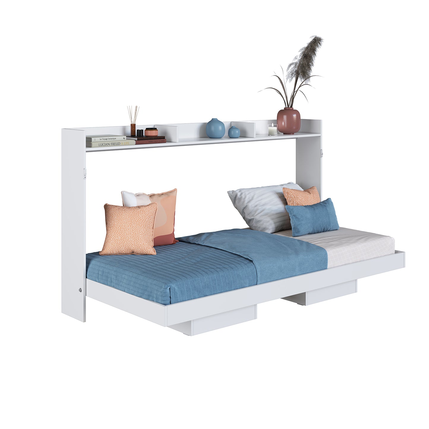 Cama Plegable Horizontal 1 Pza Hoga Hanover Blanco