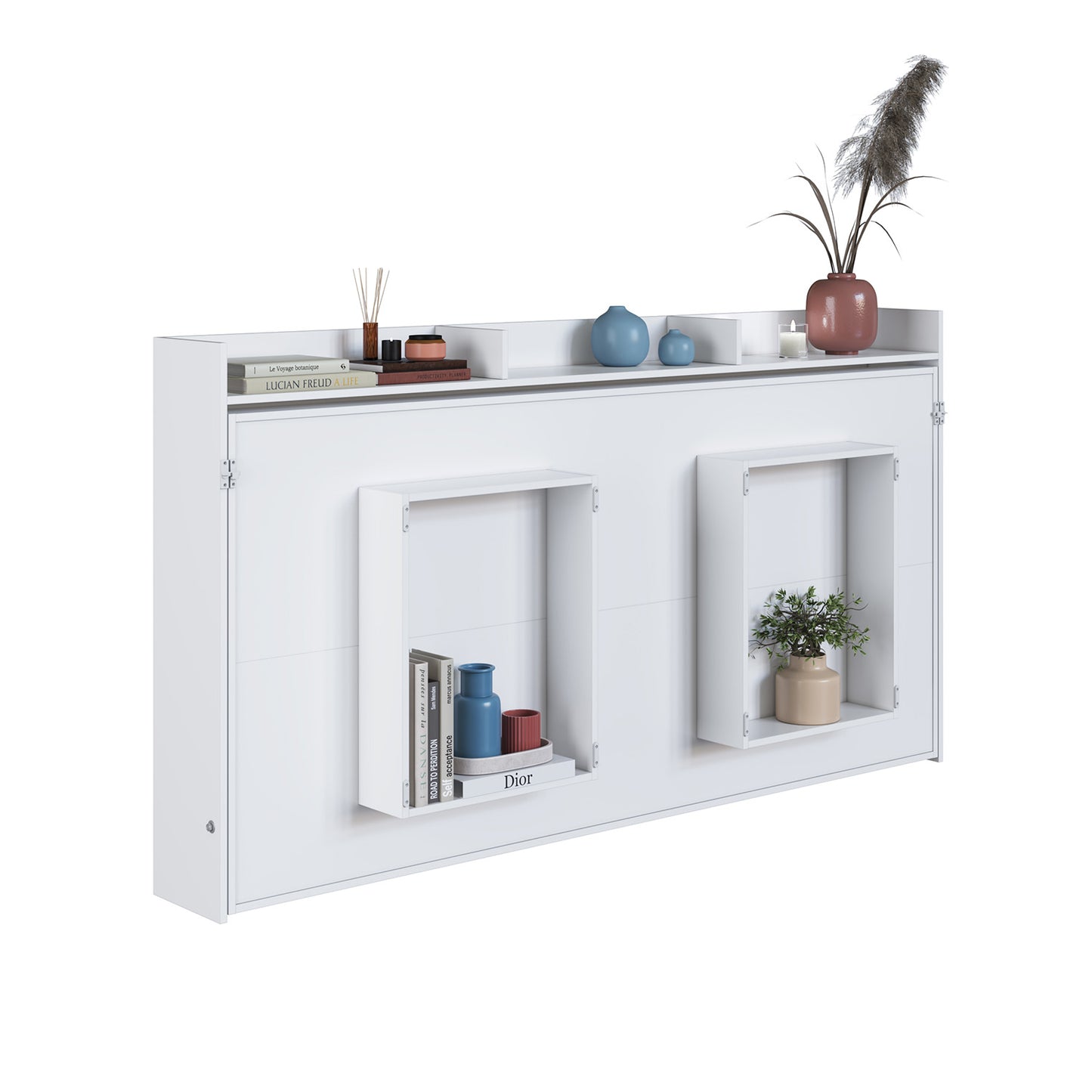 Cama Plegable Horizontal 1 Pza Hoga Hanover Blanco