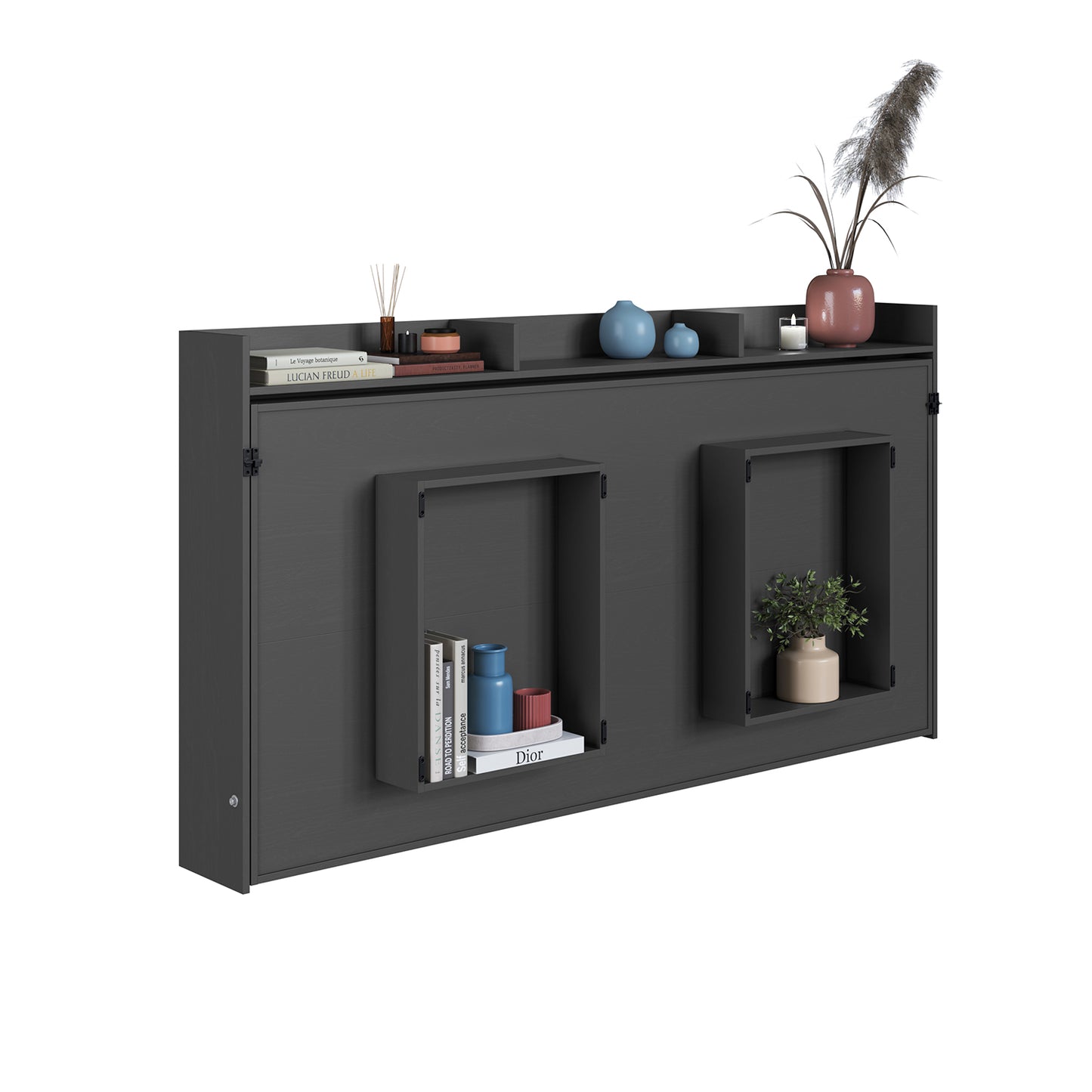 Cama Plegable Horizontal 1 Pza Hoga Hanover Gris