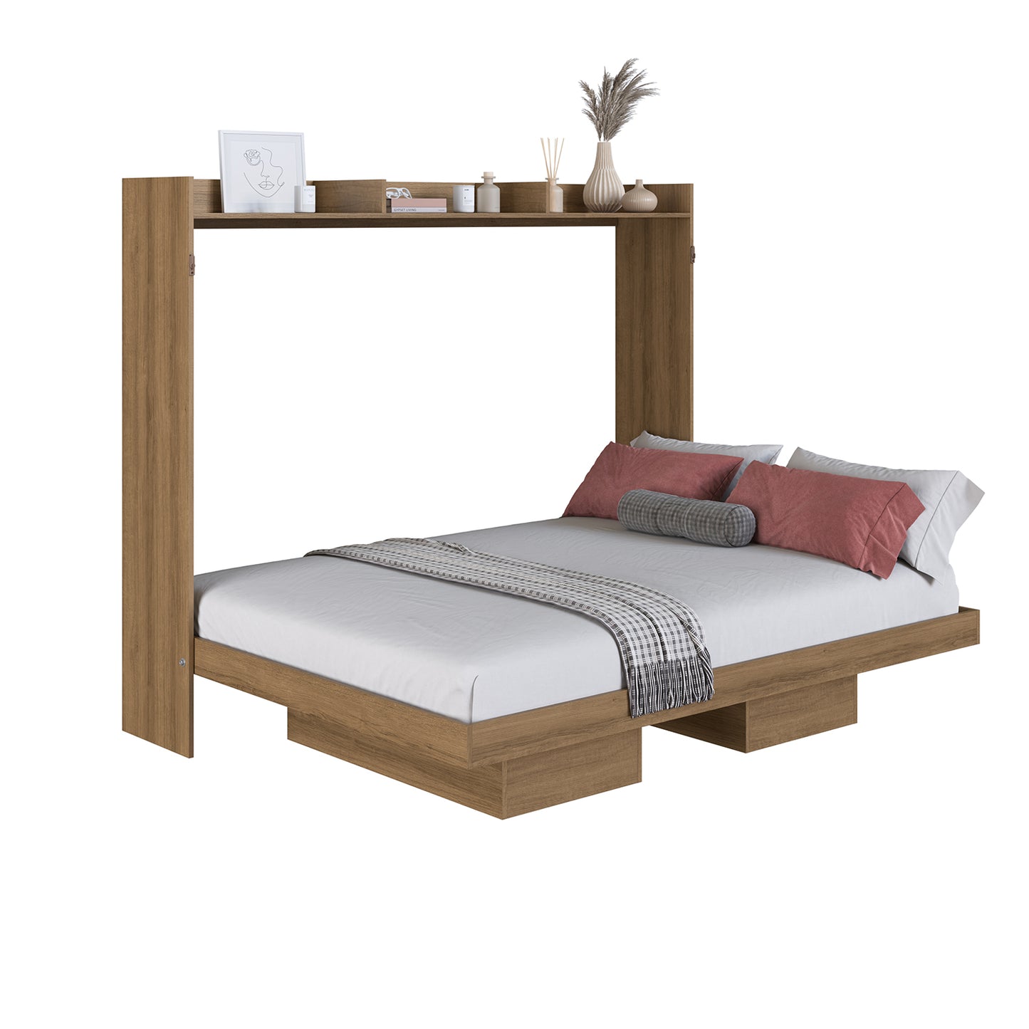 Cama Plegable Horizontal 2 Pza Hoga Hanover Miel