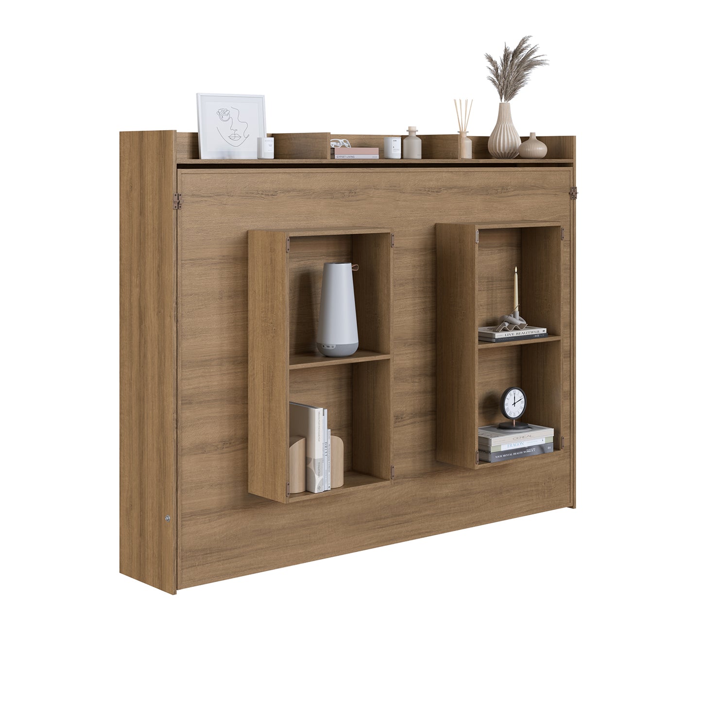 Cama Plegable Horizontal 2 Pza Hoga Hanover Miel