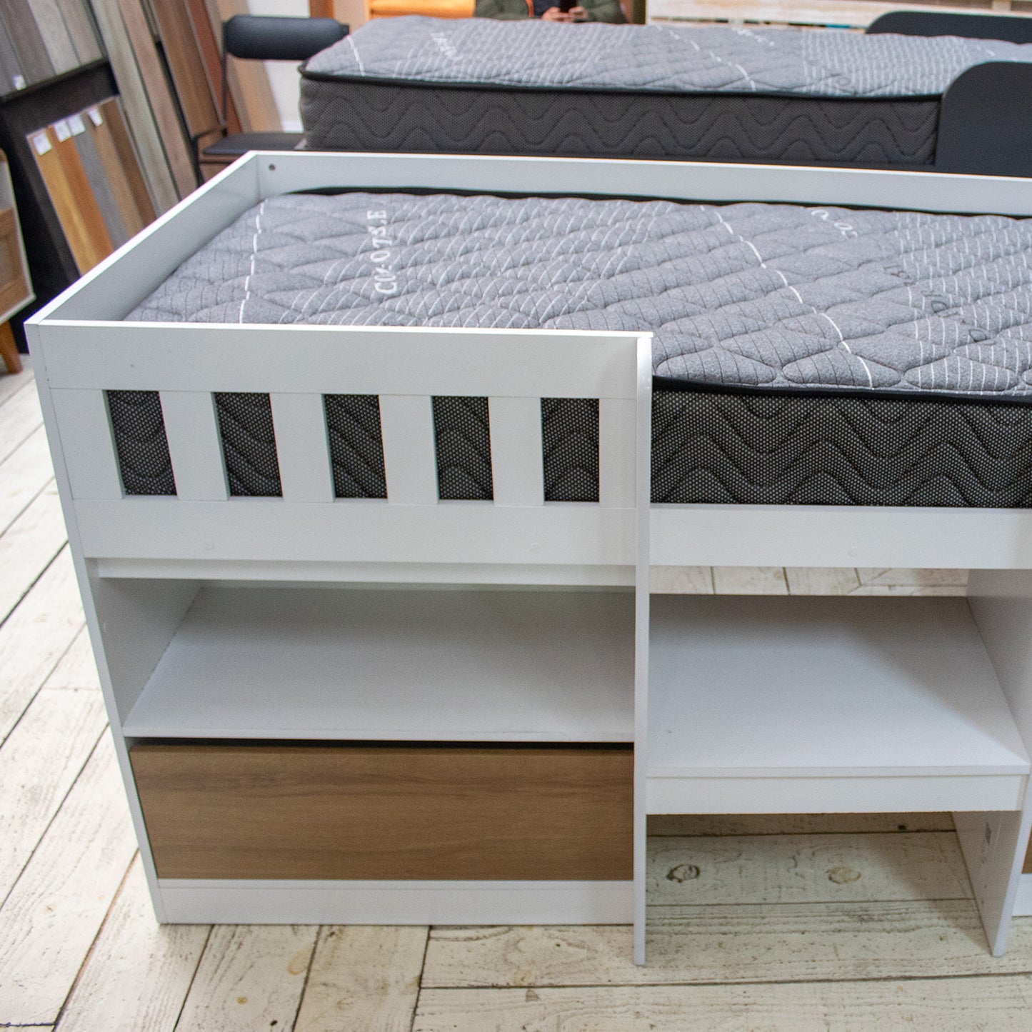 Cama Alta 2 puertas 1 Pza Hoga Bela Miel