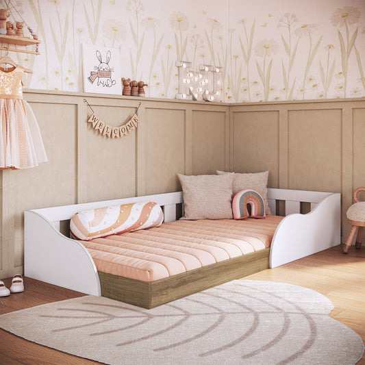 Cama Montessori 1 Pza Hoga Memphis Blanco