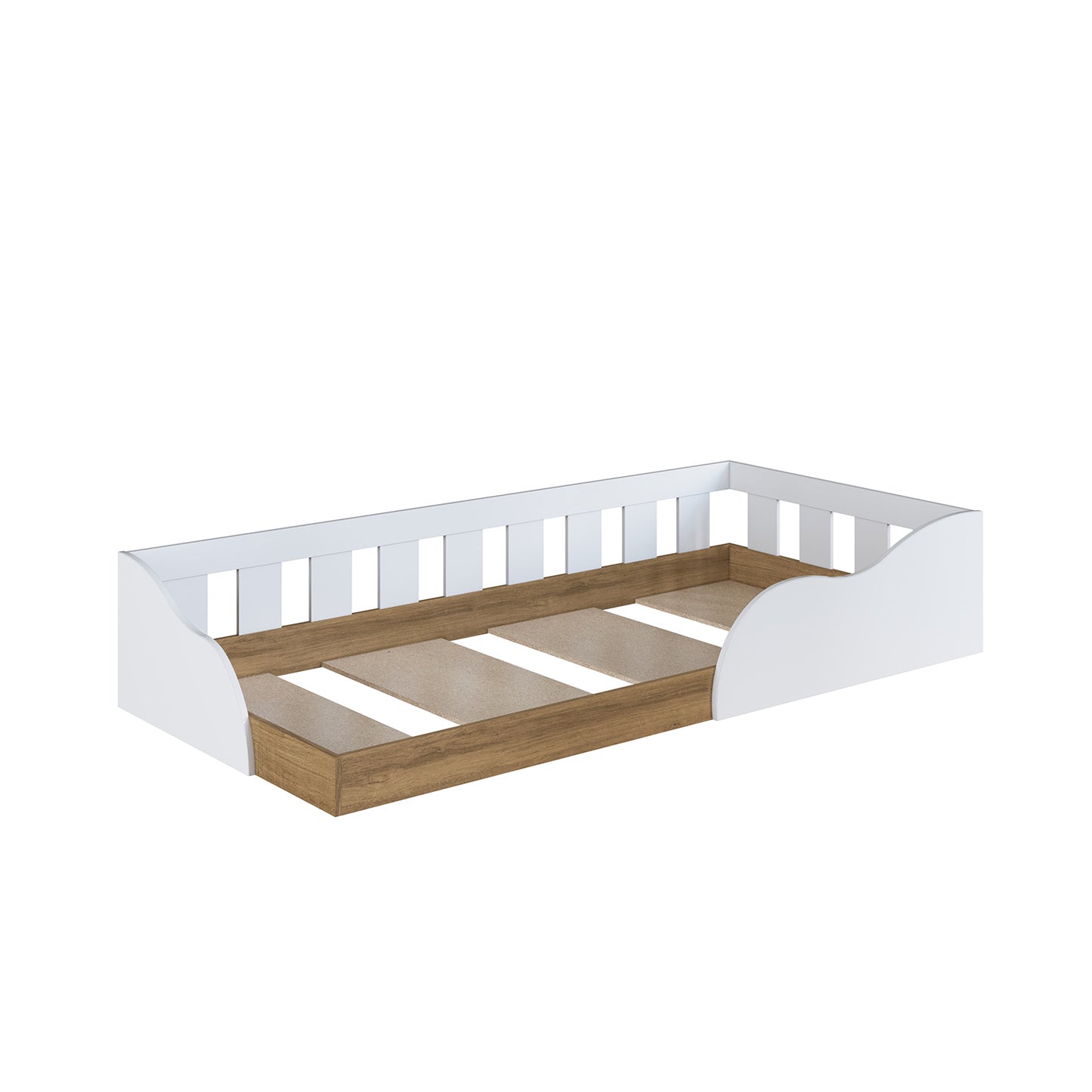 Cama Montessori 1 Pza Hoga Memphis Blanco