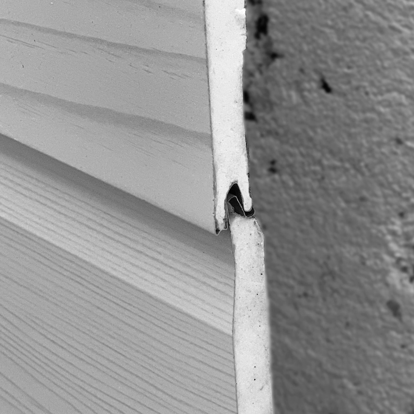 Panel Metal Siding Revestimiento Exterior 2,9m x 38 cm x 16mm Blanco
