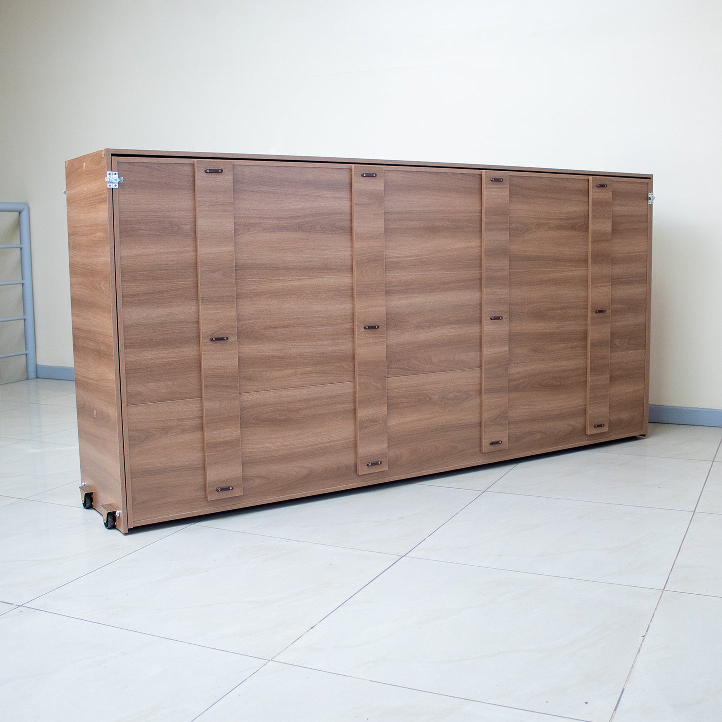 Cama Doble Plegable Horizontal 1 Plaza Phoenix Nogal