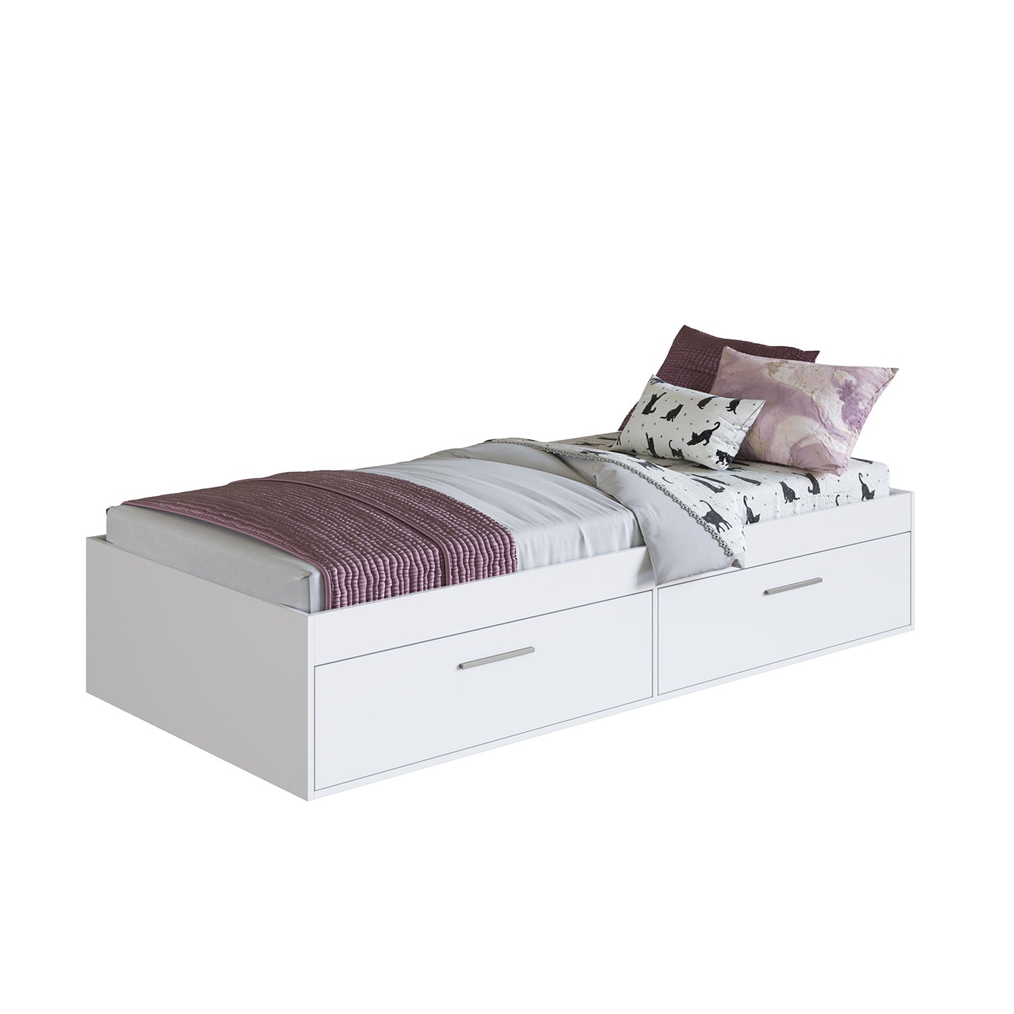 Cama Boxet con 2 Puertas 1 Pza Hoga Tokio Blanco