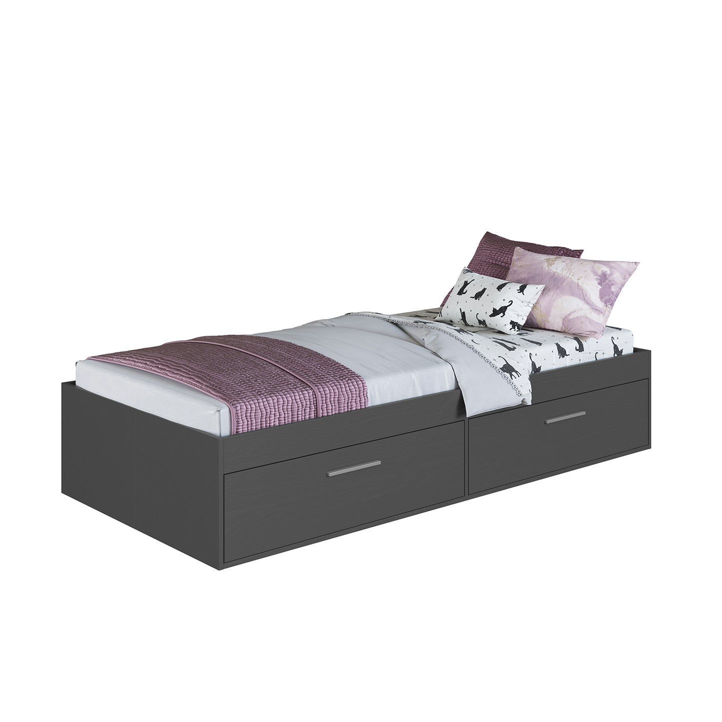 Cama Boxet con 2 Puertas 1 Pza Hoga Tokio Gris