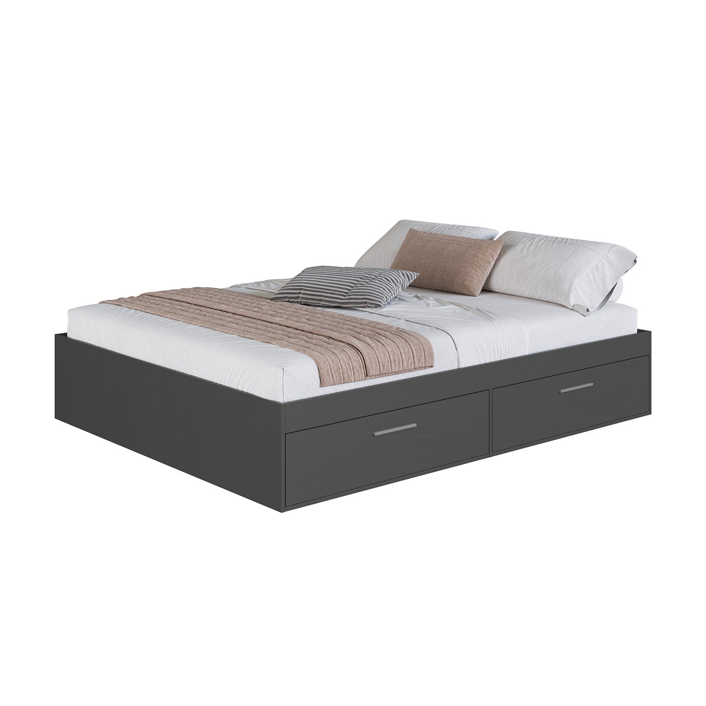 Cama Boxet con 4 Puertas 2 Pzas Hoga Tokio Gris