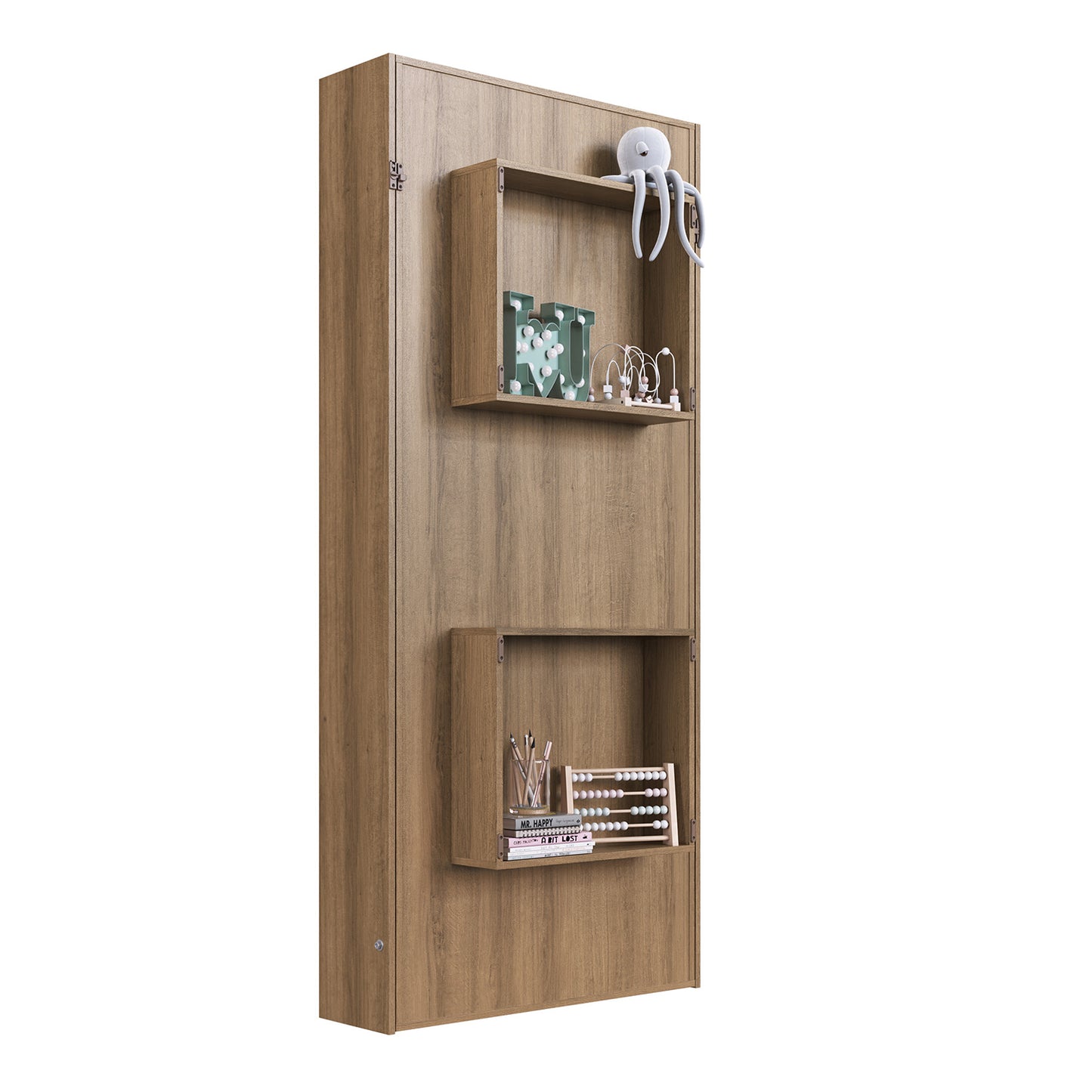 Cama Plegable Vertical 1 Pza Hoga Vancouver Miel