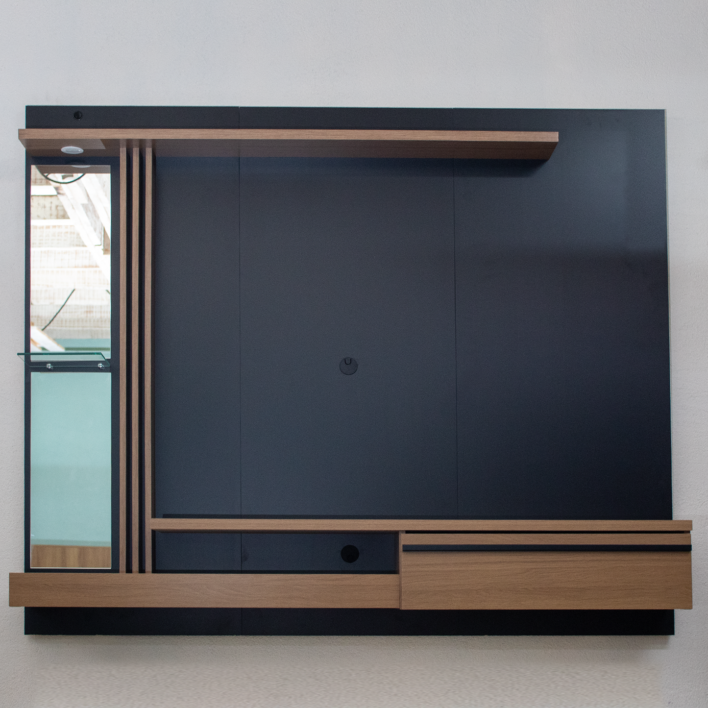Panel Rack Tv 55" Denver Negro Canela