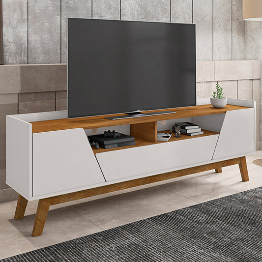 Rack Tv 70" Florencia Blanco Invierno Natural