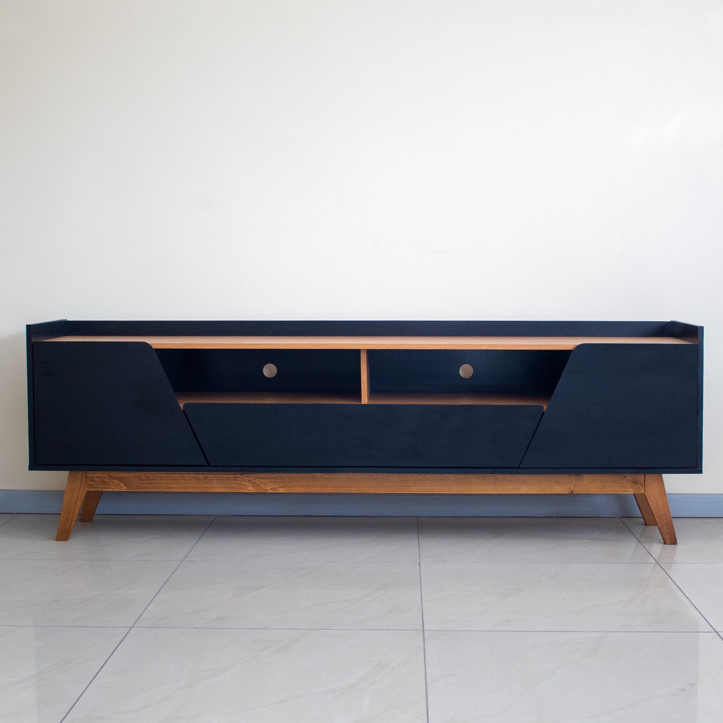Rack Tv 70" Florencia Negro Natural