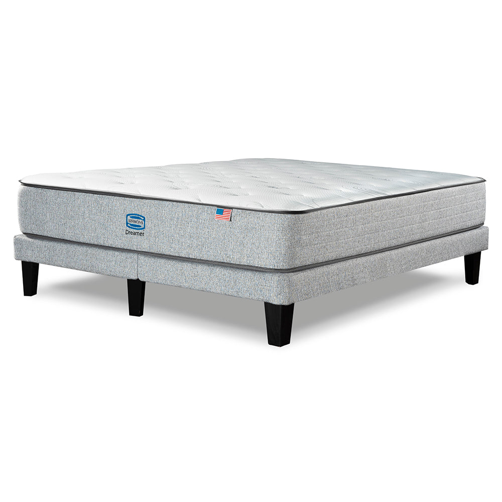 Cama Simmons Dreamer 2 Plazas B/D Plata