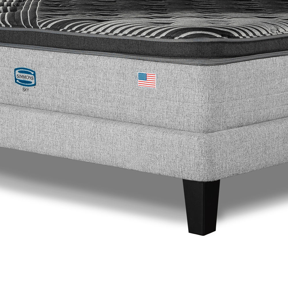 Cama Lownest Simmons Sky King B/D Plata