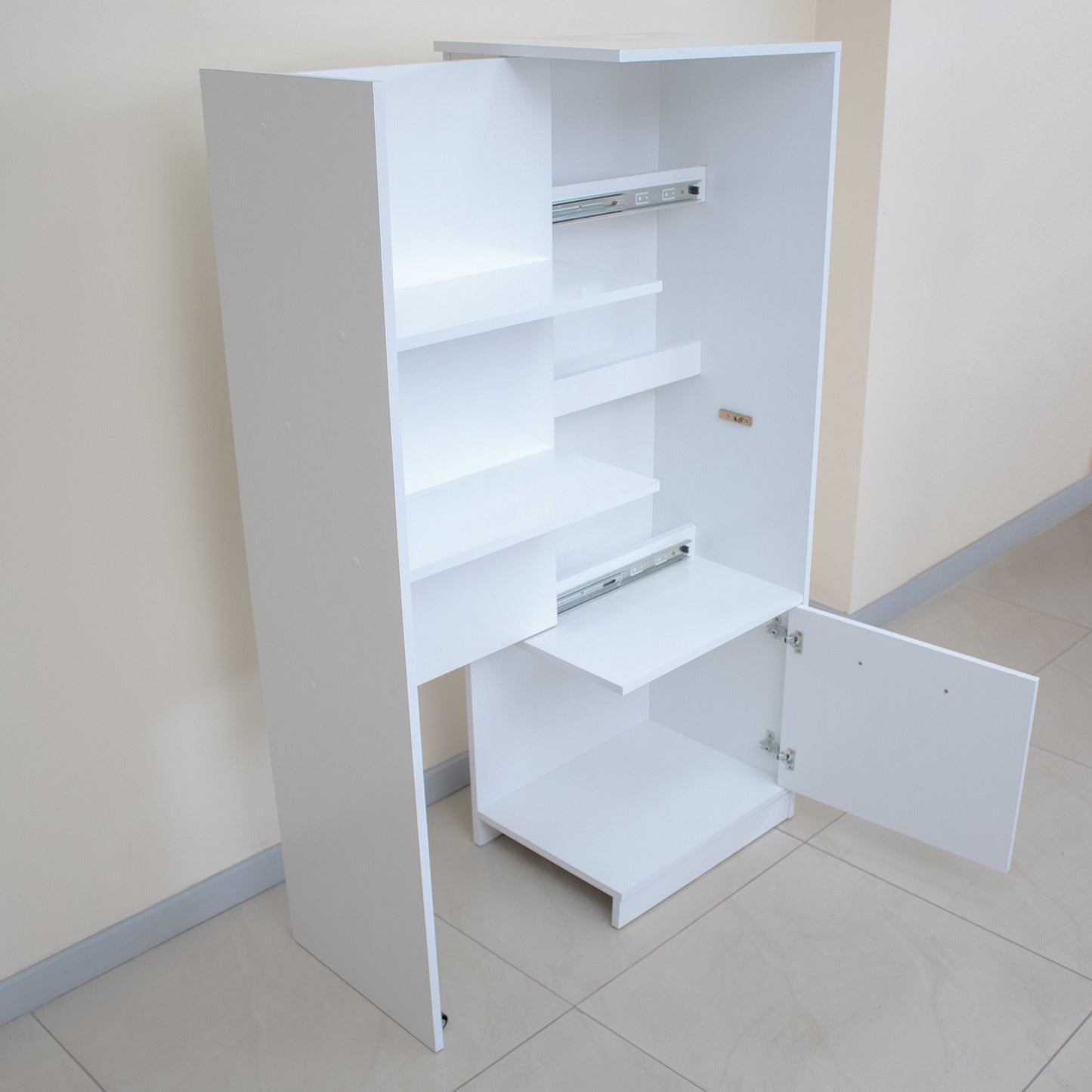 Estante Multiuso Extendible Hoga Lock Blanco