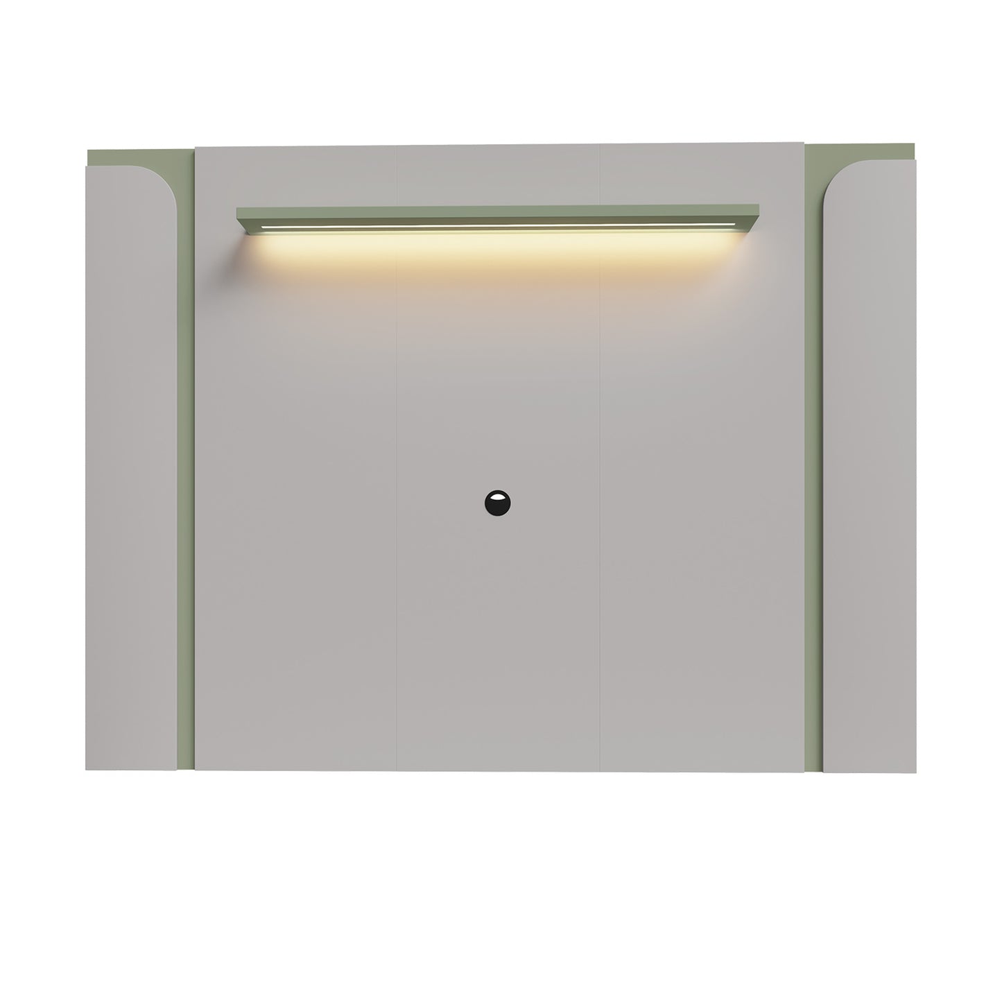 Panel Rack Tv 75" Hoga Maresias Blanco Invierno Pistacho