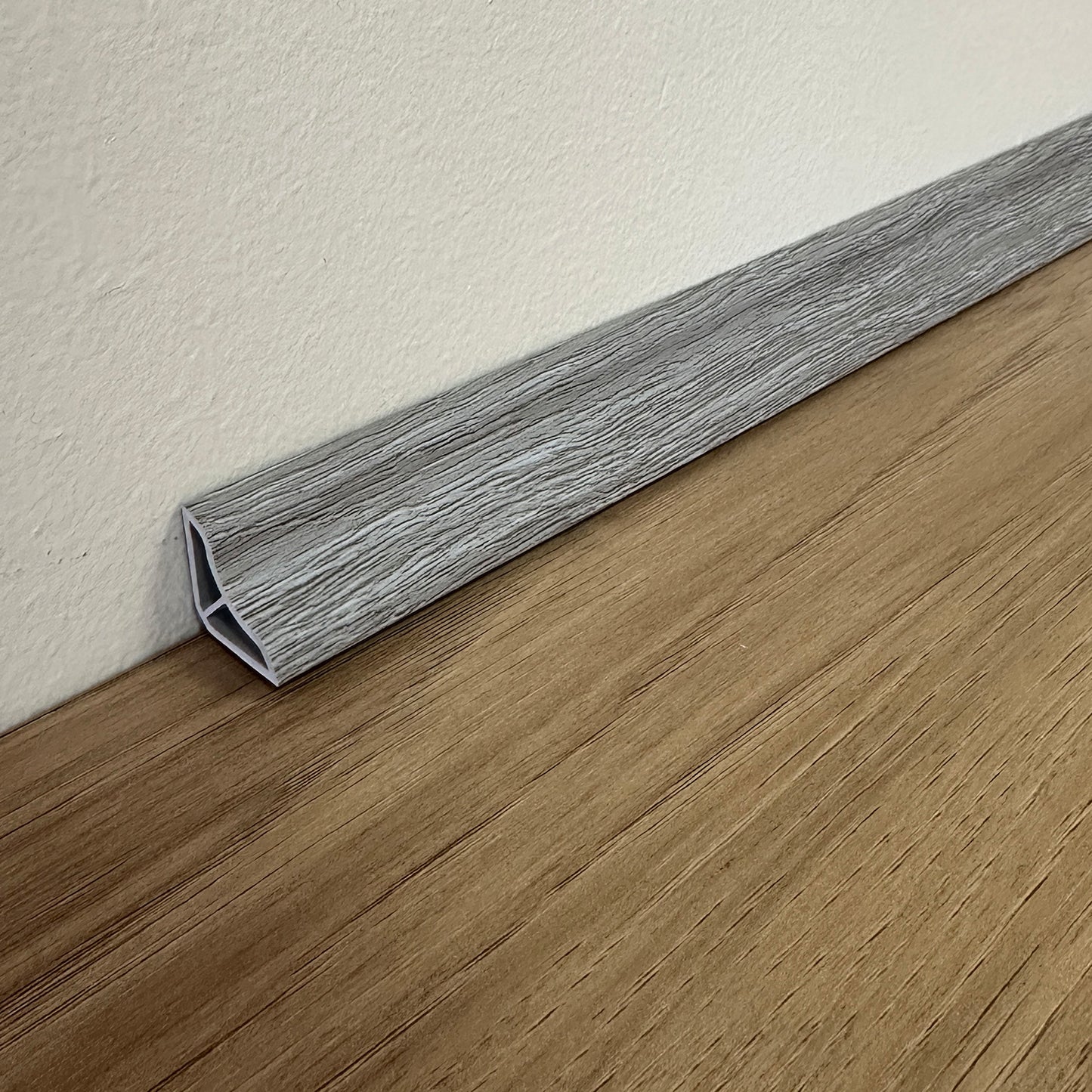 Pack 5 Unidades Cuarto Rodón Concavo 2mt Gris Oak