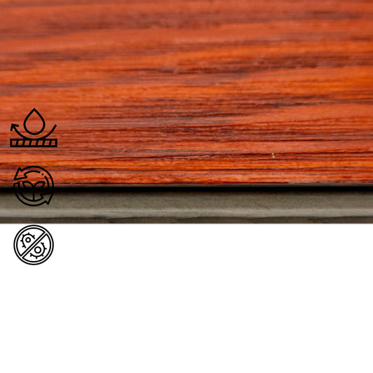 Piso Flotante Vinílico Spc Click 4+1mm Eva 2,23 Mt2 Cedro