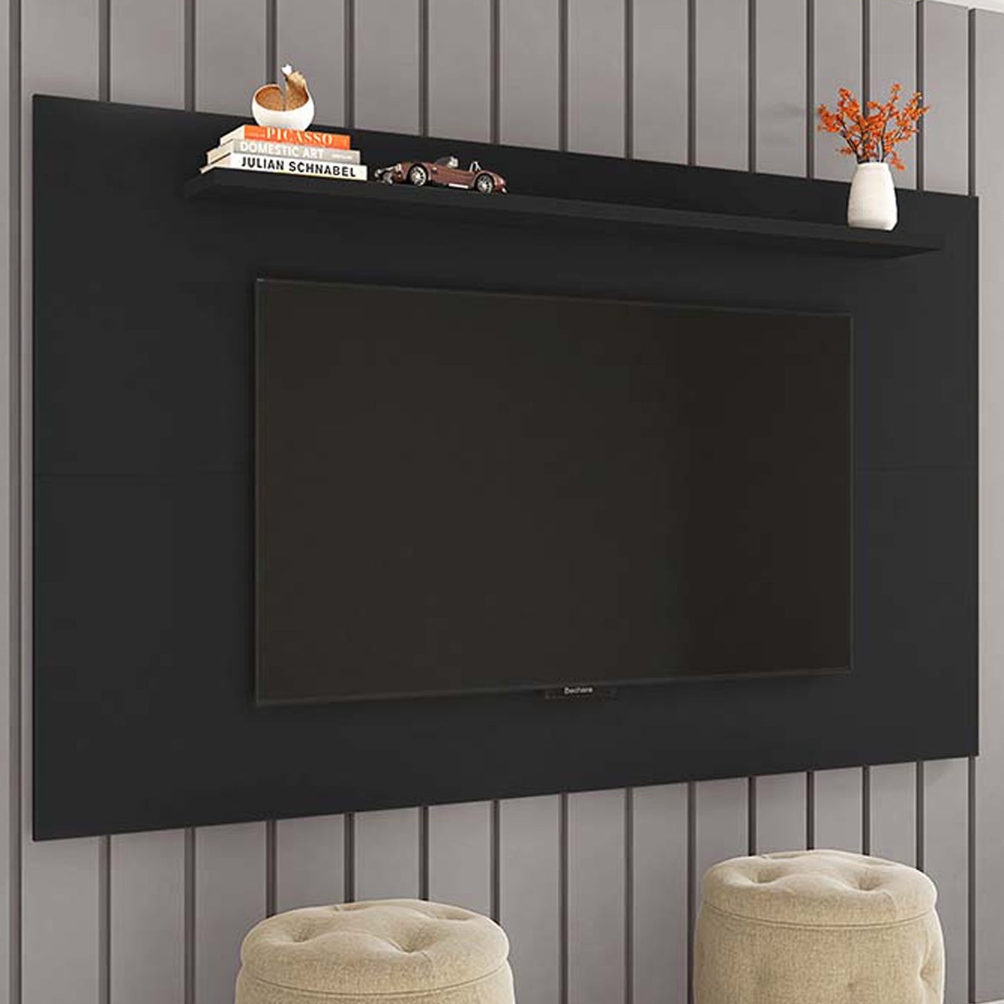 Panel Rack Tv 65" Elegant Negro