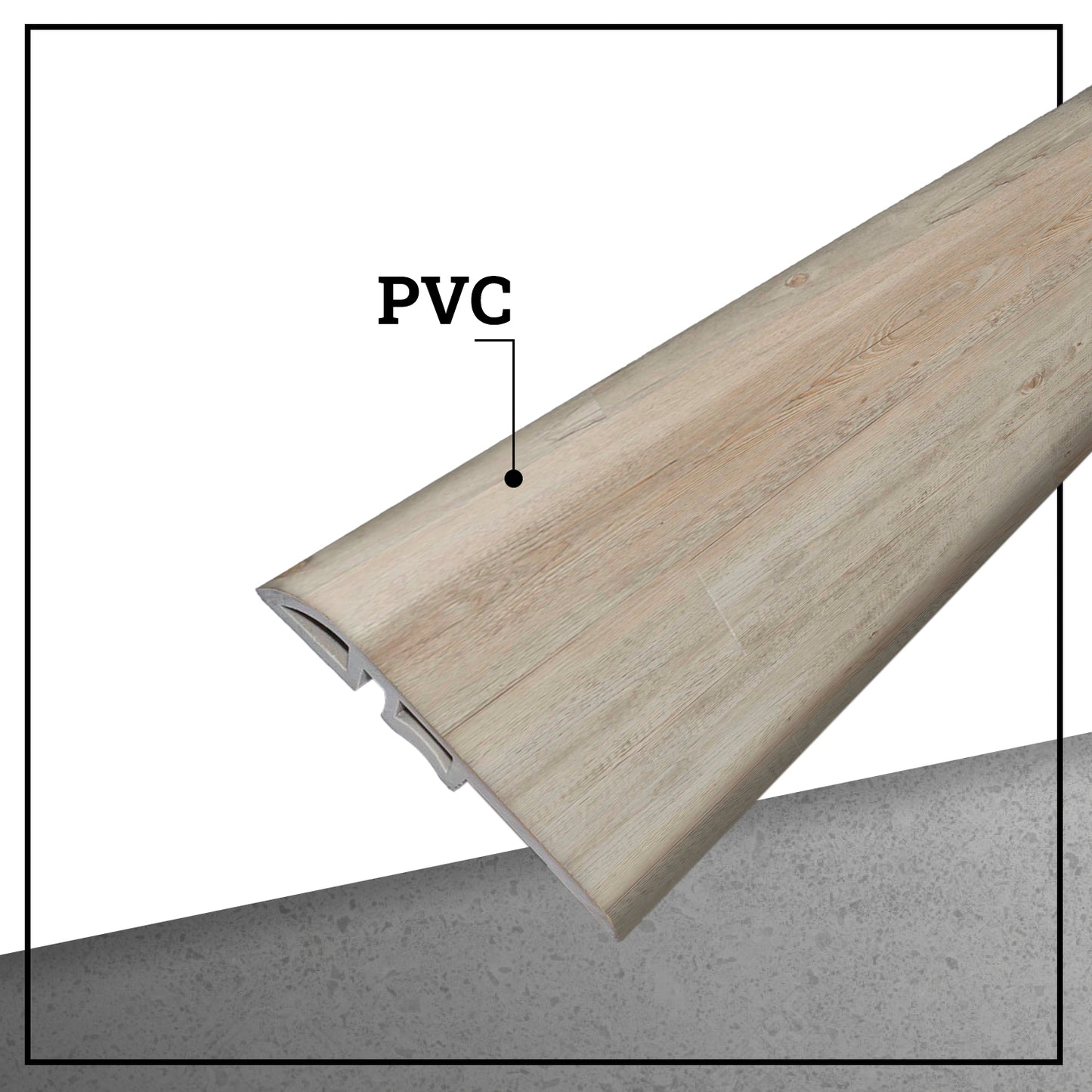 Cubrejunta Reductor PVC HOGA 2mt x 45mm Beige Mandala