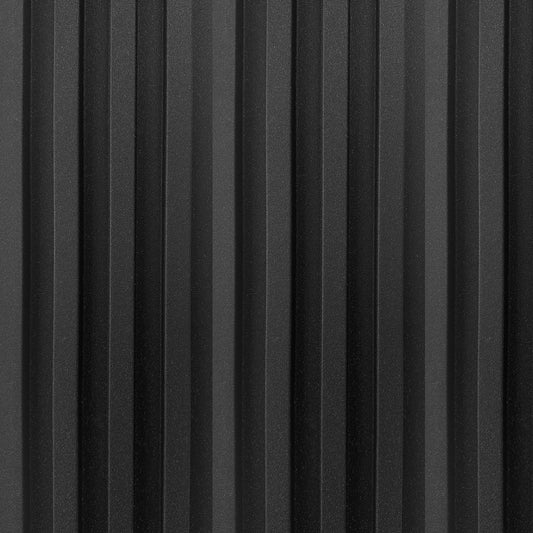 Panel Pvc Revestimiento Muros y Cielos 2,6mt X 16cm X 24mm Negro
