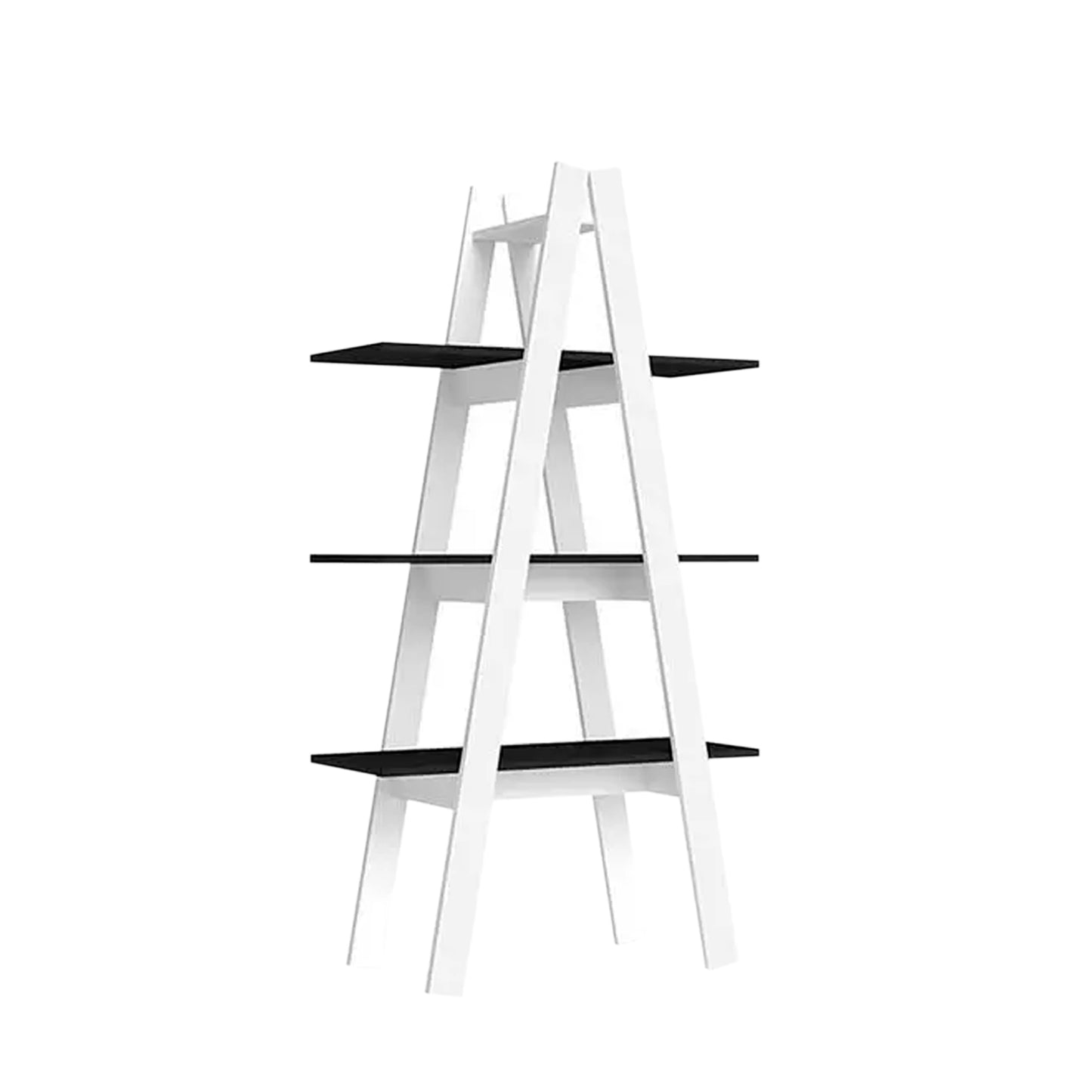 Repisa Vintage 3 Niveles Blanco Negro