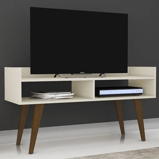 Rack Tv 50" Retro Odele Blanco Invierno