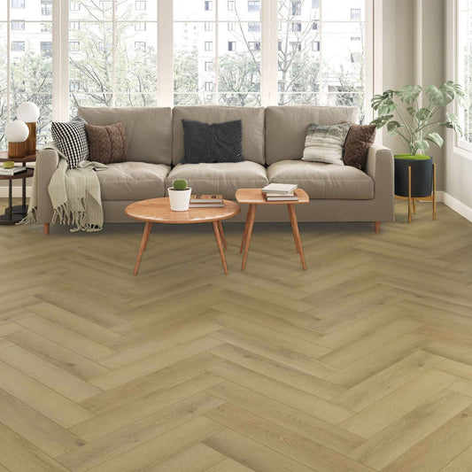 Piso Flotante Vinilico SPC PARQUET Click 5mm 1,56 MT2 Arena