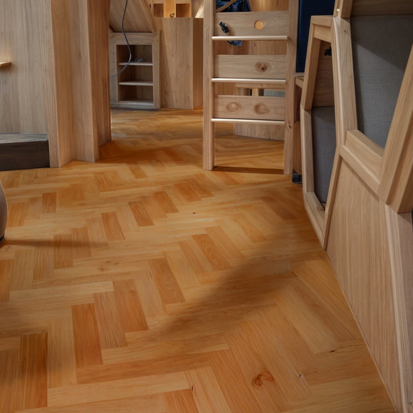 Piso Flotante Vinilico SPC PARQUET Click 5mm 1,56 MT2 Haya
