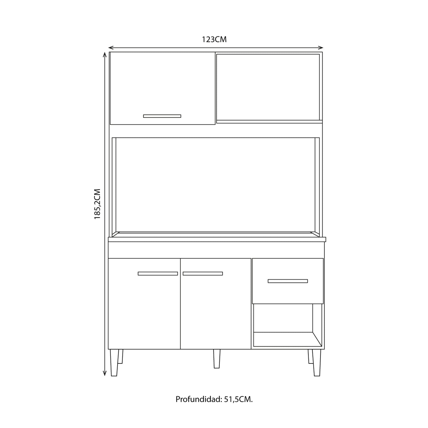 Mueble de Cocina Marina Blanco