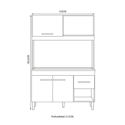 Mueble de Cocina Marina Blanco