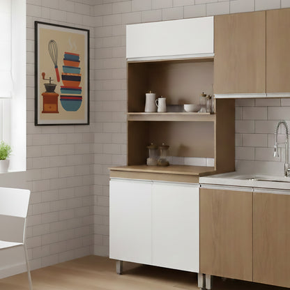 Mueble de Cocina Estante Sabrina Avellana Blanco Tx