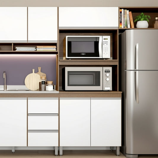 Mueble de Cocina Estante Sabrina Avellana Blanco Tx
