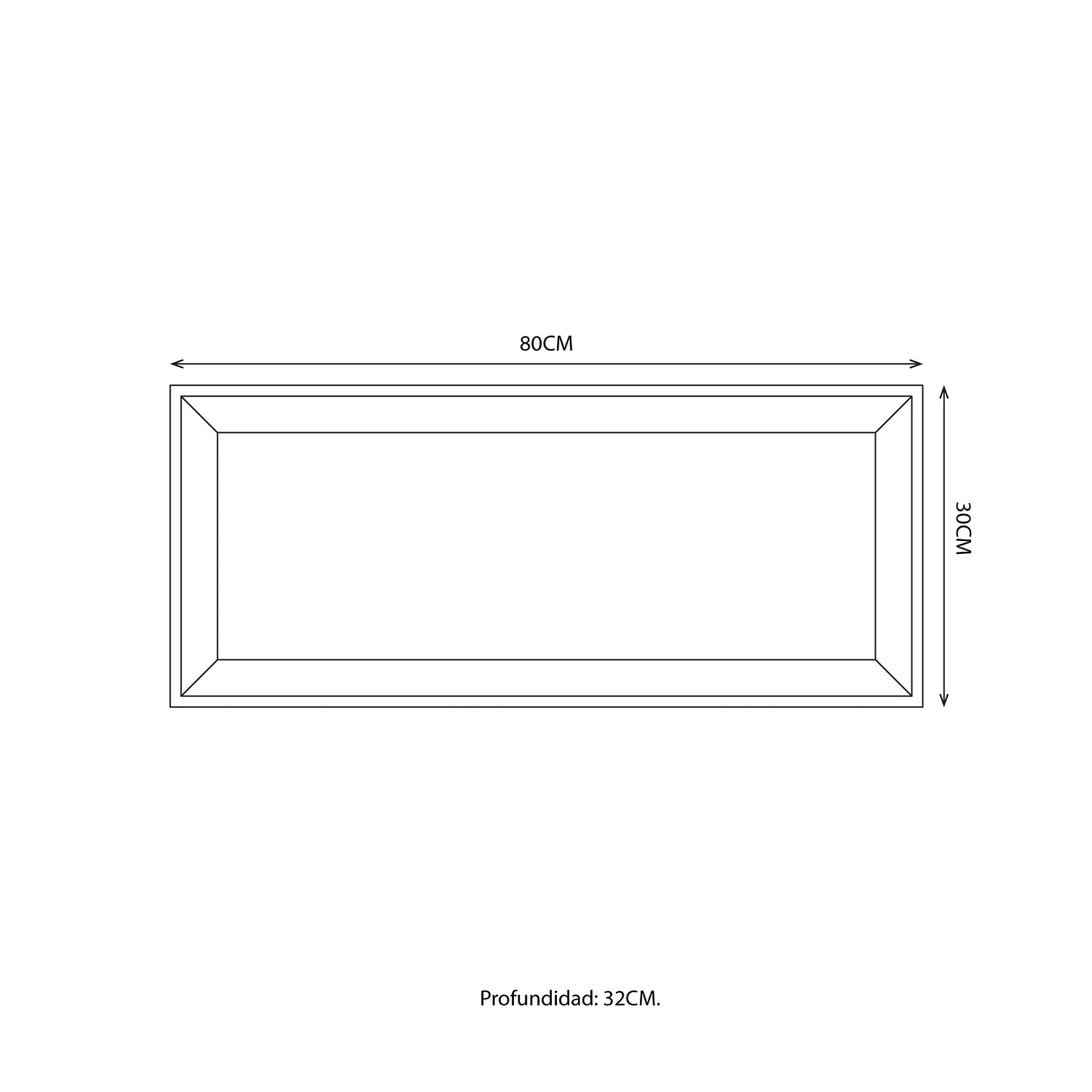 Mueble de Cocina Aéreo 80cm Sabrina Negro