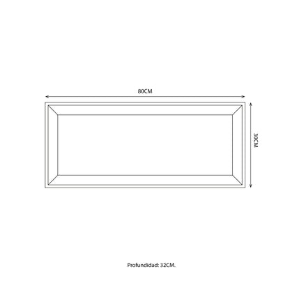 Mueble de Cocina Aéreo 80cm Sabrina Negro