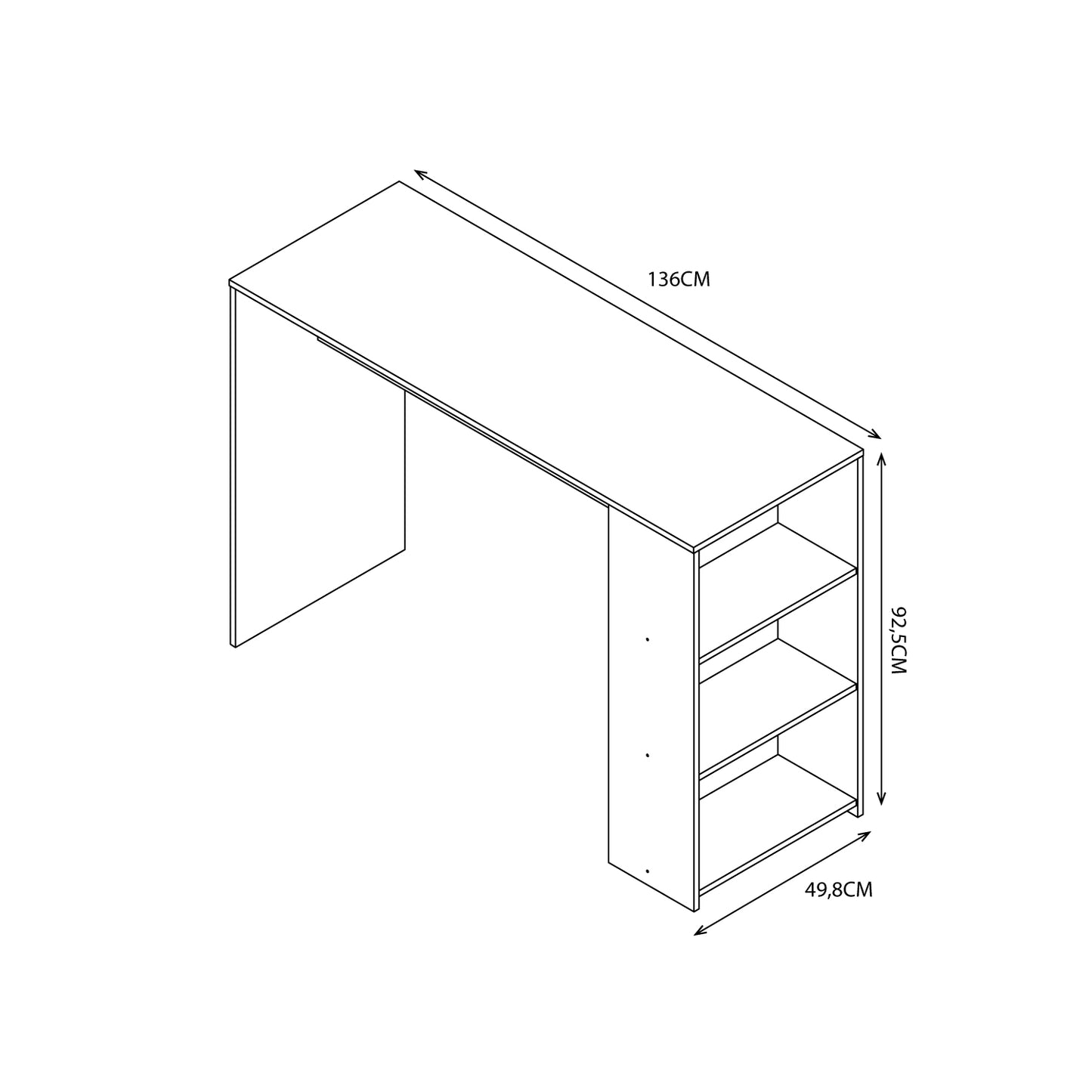 Mesa de Comedor de Diario Roma Gris